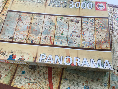 Educa Puzzle 3000 Teile Mappa Mundi 1375 Cresques Abraham  Art.Nr. 163553
