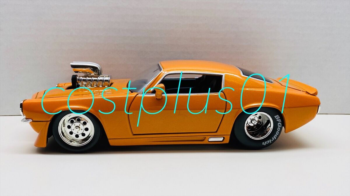 優待特典一覧 1:24 CAMARO CHEVY 1971 BTM JADA ORANGE eBay | BLOWER WITH Jada Toys