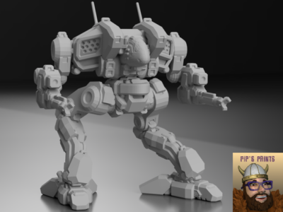 #ad COU Prime Cougar Alternate Mech Model For Battletech 6mm 10mm 15mm $13.50