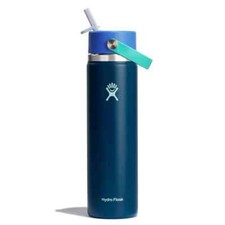 New in Box Hydro Flask 24oz Wide Mouth Flex Straw Water Bottle Winter Night