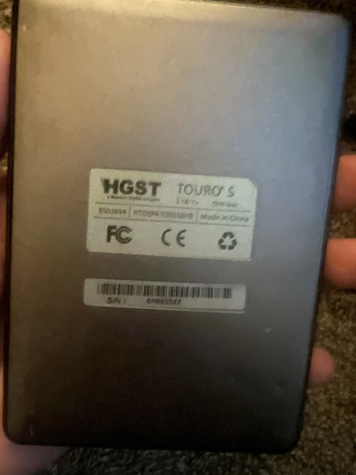 HGST Touro Mobile 1TB USB 3.0 External Hard Drive, Black - Image 3 of 3