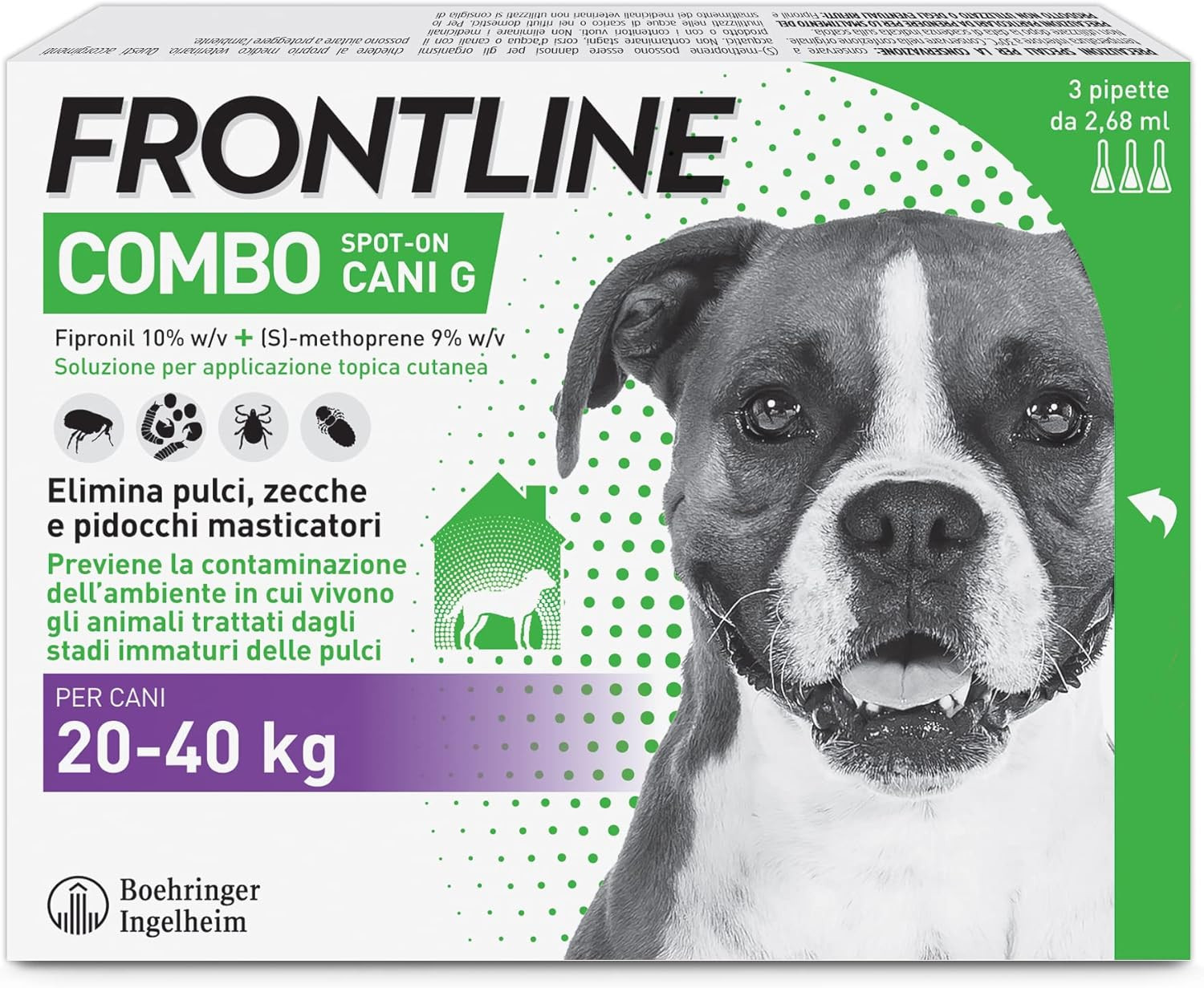 Combo Antiparassitario Cani Taglia L (20-40 Kg) 3 Pipette Originali