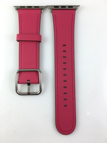 Original authentique Apple Watch boucle classique bracelet en cuir 40 mm 38 mm 41 mm S10 42 mm - Photo 65 sur 120