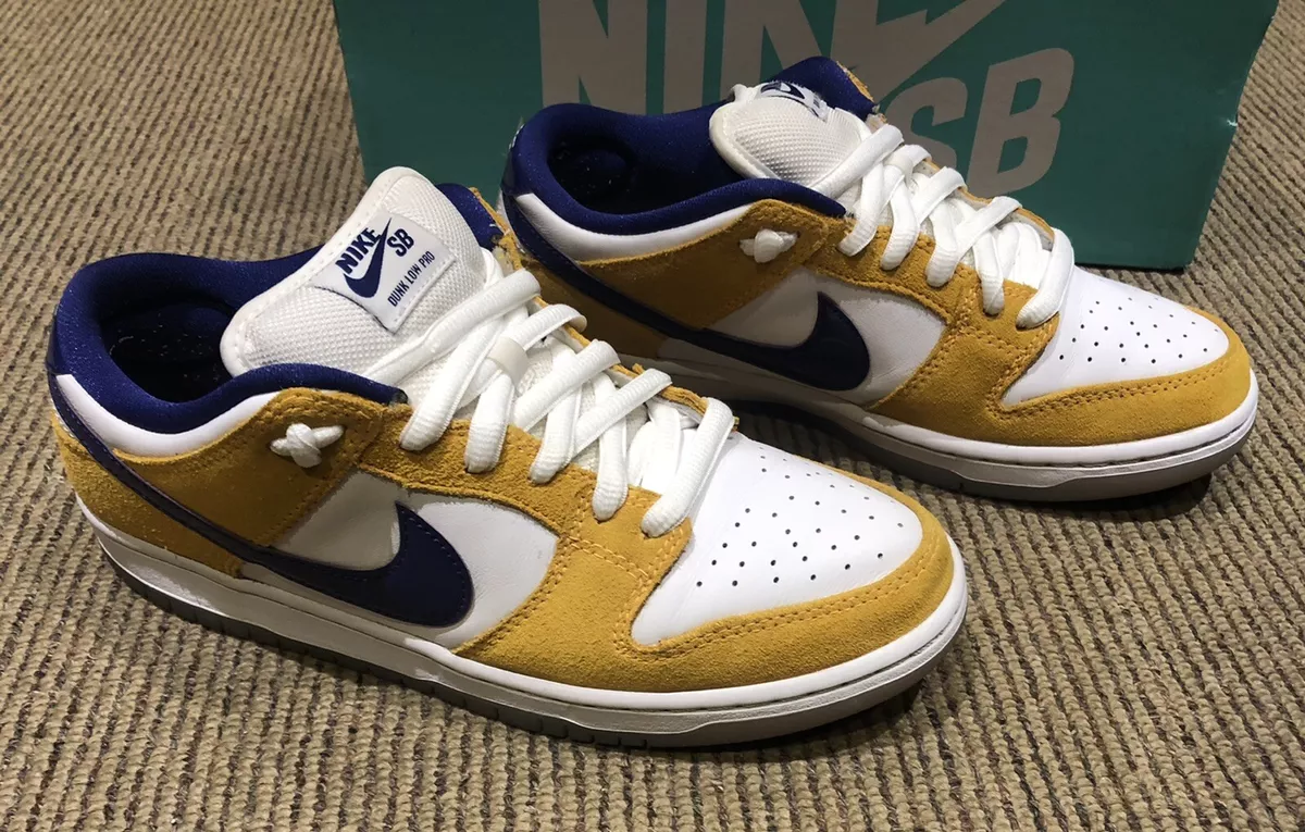 Nike SB Dunk Low Laser Orange BQ6817-800 WHITE/ PURPLE-LASER ORANGE Size 8 US