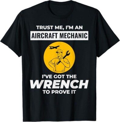 Aircraft Mechanic Maintenance Technician Service Engineer Airplane T-Shirt