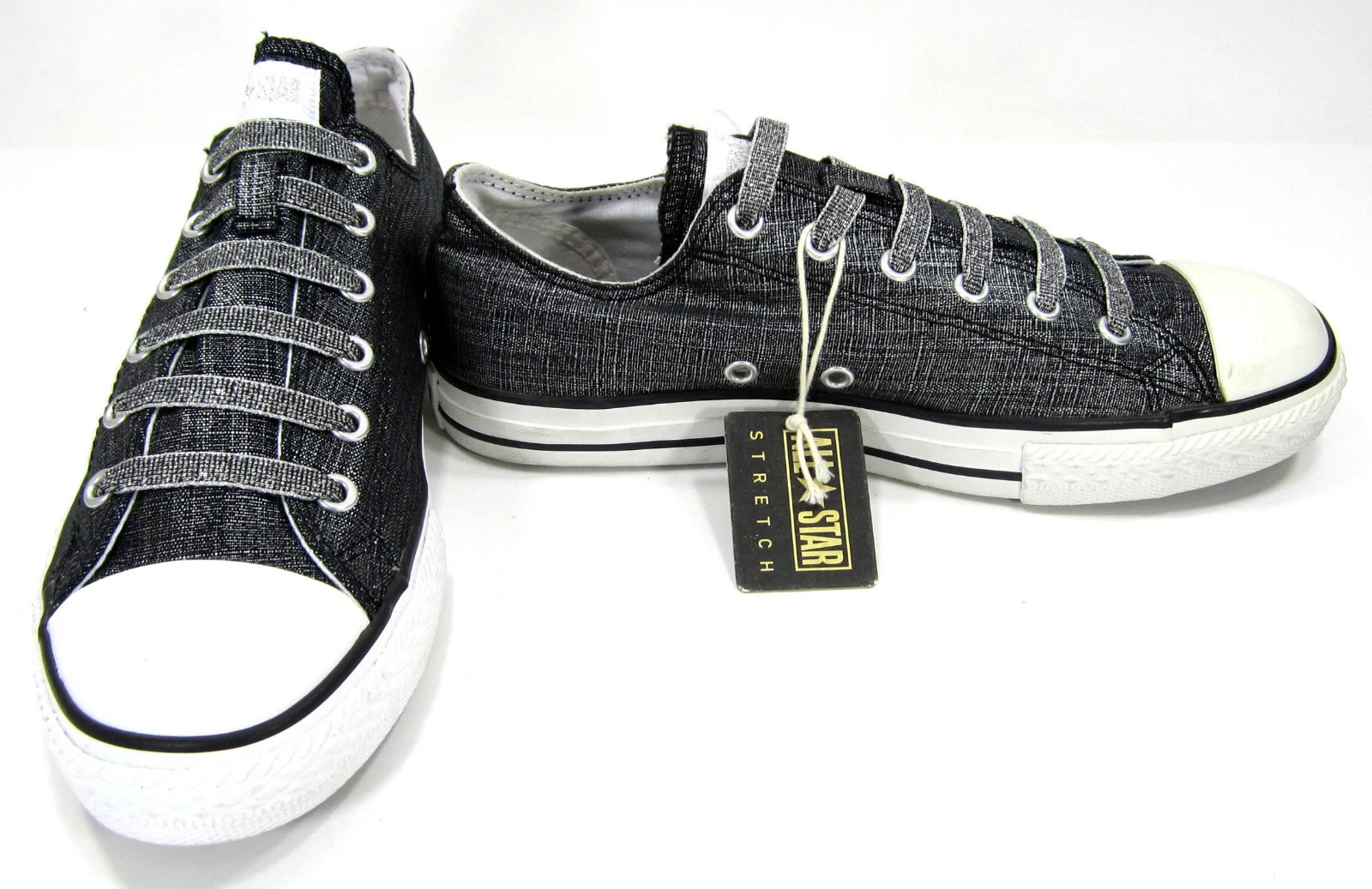 Scarpe Converse Chuck Taylor Ox All Star Grigio Metallizzato Sneakers Donna 7