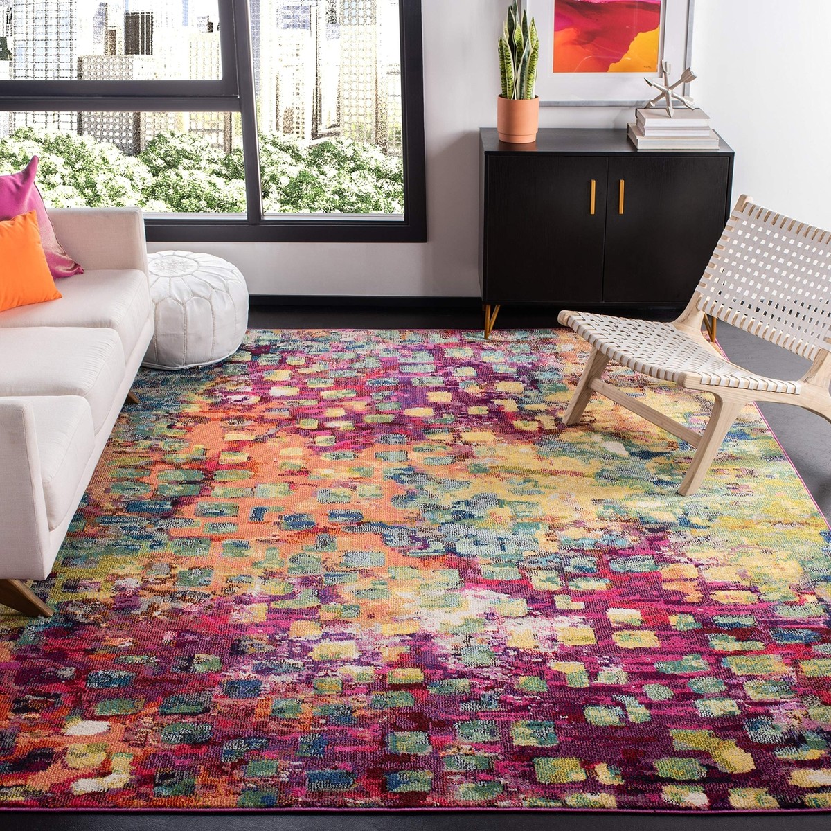 RUGS AREA RUGS CARPETS 8X10 RUG FLOOR MODERN LARGE COLORFUL BIG 