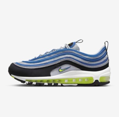 Nike Women's Air Max 97 Shoes Atlantic BlueYellow DQ9131 400 Women's 8.5 Men s7