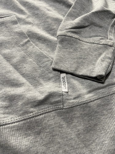 Boody Womens Weekend Zip Up Hoodie Gray Organic Bamboo Size Small - Picture 2 of 8