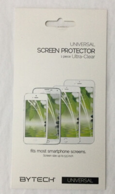 New UNIVERSAL SCREEN PROTECTOR BYTECH  Screen Size Up To 5.5  (E12)