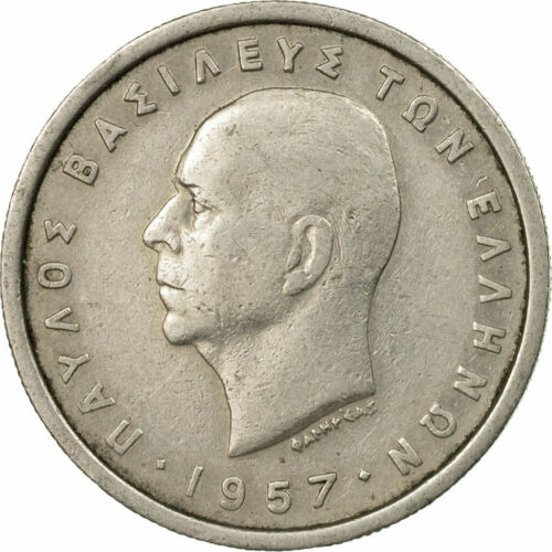 [#539058] Monnaie, Grèce, 2 Drachmai, 1957, TTB, Nickel-brass, KM:117 - Imagen 1 de 2