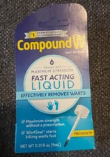 Compound W Maximum Strength Fast Acting Liquid Wart Remover, 0.31 fl oz.