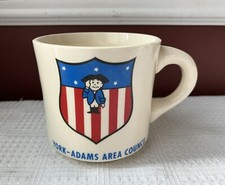 VTG Boy Scouts of America Ceramic Mug, York - Adams Area Council, Made In USA