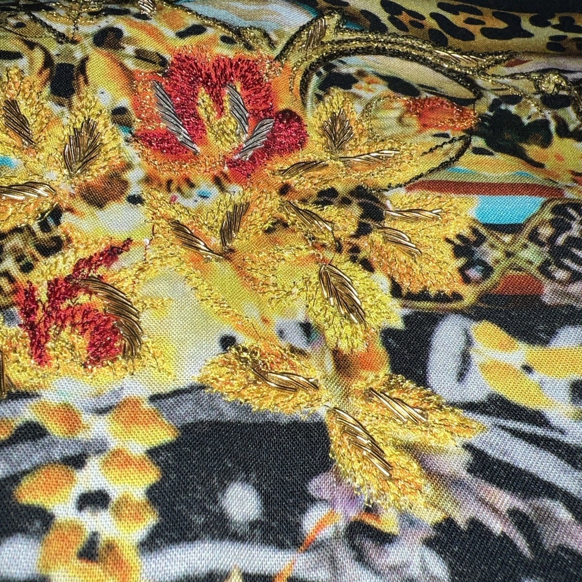 Chemise Robert Graham édition Limitée - Motif Floral Indien Brodé - Taille L Neuve