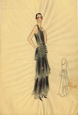 Original Parisian Fashion Watercolours