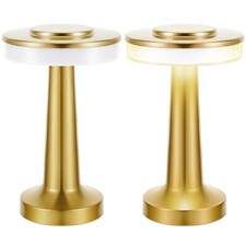 Riakrum Set of 2 LED Portable Cordless Table Lamp with Touch Sensor 3 Color S...