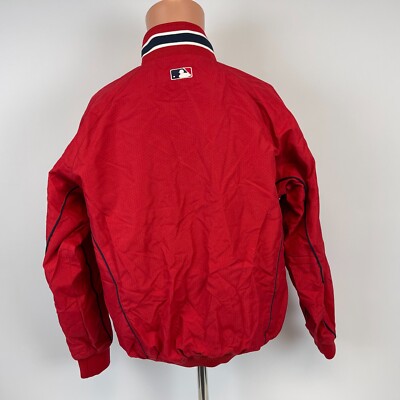 Majestic Boston Red Sox Dugout Jacket MLB Baseball Sewn Majestic Boston Red Sox Dugout Jacket MLB Baseball Sewn