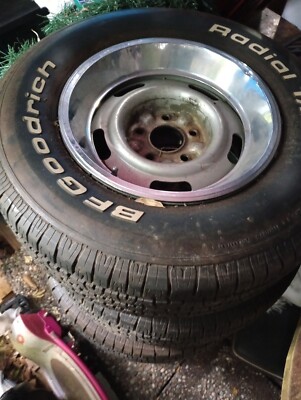 1974 Corvette Stingray Steel Rims And Tires From A 1974 Corvette ...