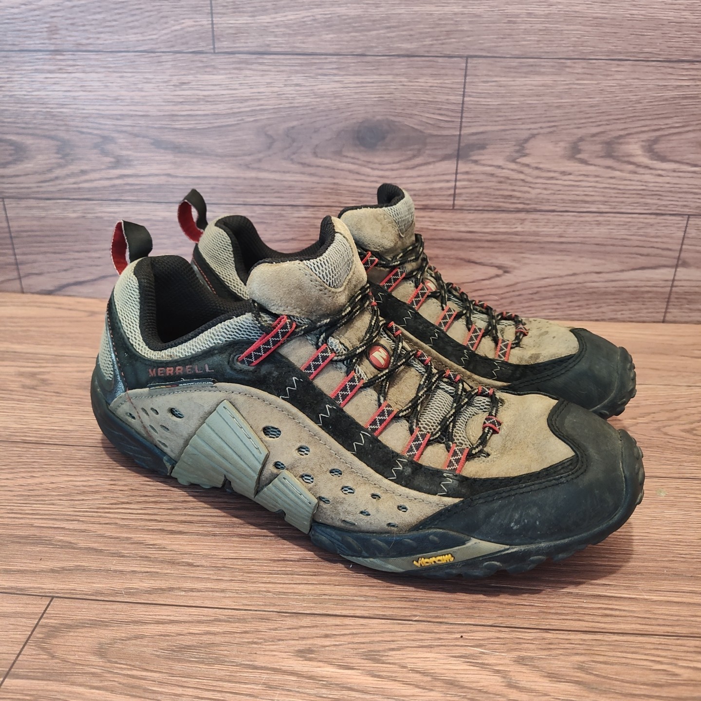 Scarpe uomo Merrell Intercept taglia 12 camoscio marrone