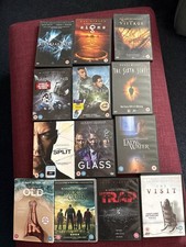 M. Night Shyamalan  X 13 film bundle – Unbreakable, Split & Glass trap , old etc
