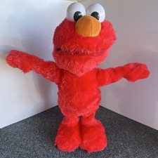 Vintage 1997 Sesame Street Walk Talk Elmo-Walking Talking Plush Toy Very Clean.
