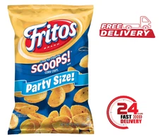 Fritos Scoops! Corn Snacks, Party Size, 15.5 Ounce Bag Single Bag