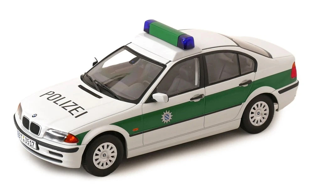 Voiture miniature BMW 3er E46 Limousine 1999 Polizei KK SCALE 1/18