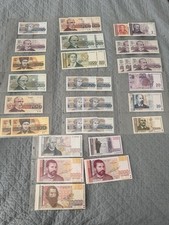 Bulgaria Banknotes 34 Notes Great Condition