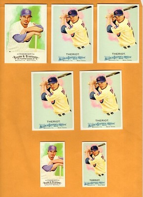 Ryan Theriot lot of 7 w/ 5 SPs A & G Baseball - UNLIMITED SHIPPING FOR $4.00