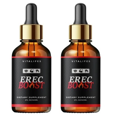 (2 Pack) Erec Boost Premium Drops for Men to Boost Performance,Stamina & Energy