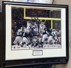 Adam Vinatieri Signed New England Patriots AFC Championship Game Football Photo
