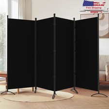 Folding 4 Panel Room Divider Privacy Screen Easy Assembly Indoor Outdoor Use