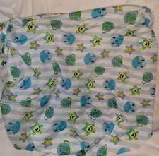 Disney Baby MONSTERS INC Fitted Crib Sheet Stripes