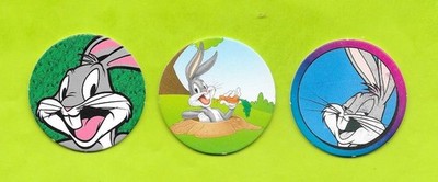 3er Set Pogs - Looney Tunes - McDonald's - Nr. 16, 17, 18 - 2019