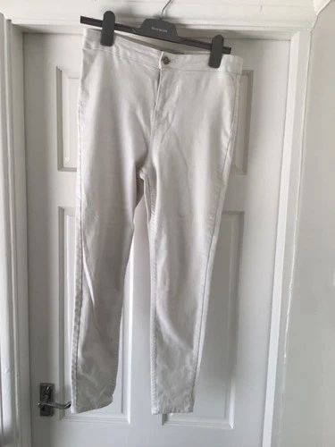 White Skinny Jeans Size 14 / W 30 New Look