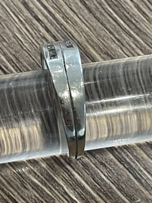 GROSSE BAGUE EN ARGENT MASSIF POINÇONNÉE 925 + ORFÈVRE T. 58
