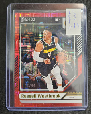 Panini Donruss 2024-25 Russell Westbrook #158 Nuggets Choice Red /99