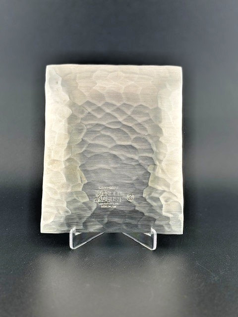 Wendell August Pewter “Welcome” Plate Pineapple Design 5” x 4” Handcrafted USA