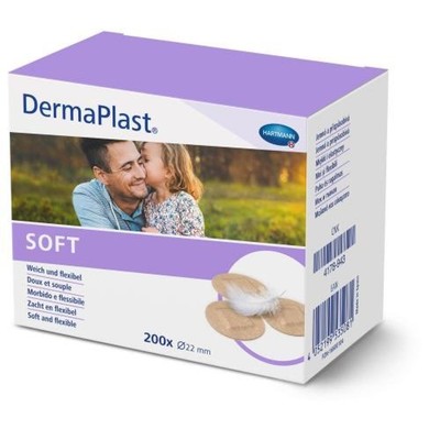 DERMAPLAST SOFT Spots Pflaster rund 22 mm 200 St PZN 16600104