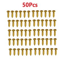 50X Iron Guitar Pickguard Screws For Fender Strat/Tele Electric Guitar Bass B