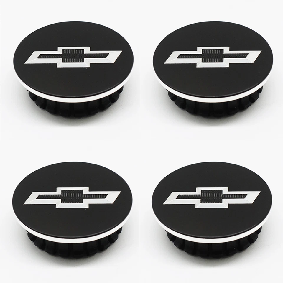 Glossy Black Wheel Rim Center Hub Caps With Bowtie 58mm Fit For MALIBU #9595157 Foto 2 de 2
