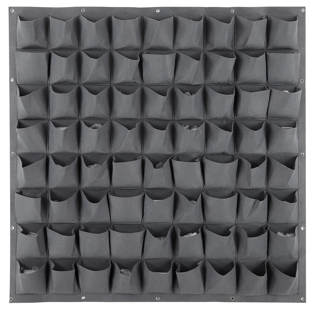 _Indoor Outdoor 72 Pockets Garden Vertical Wall Hanging Planter Plant Growing