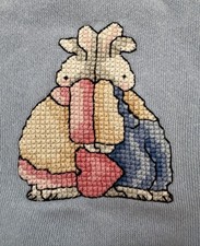 Vintage Pannill Easter Bunny Sweatshirt Grandma Old School Retro Size XL Bunnies