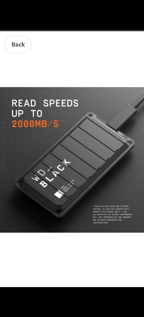 WD Black P50 1TB Portable External SSD USB | eBay
