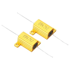 5W 4.7K Ohm Aluminum Shell Resistor Housing Resistor Wirewound Resistors 2pcs