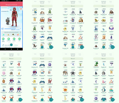Pokémon Acc Go - Level 63 - 154 Shiny - 207 Legendary - Instant D3livery