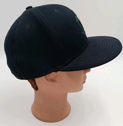 Seattle Mariners MLB New Era 59Fifty Fitted Hat Cap Trident Logo Size 7-1/4 - Picture 2 of 10