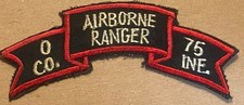 Vietnam War Ranger Scroll for O Co. 75th Rangers, It Glows
