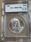 1963 Franklin Half Dollar MS64 FBL ICG