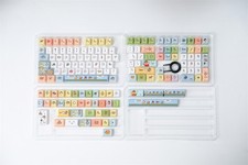 Kawai Japanese Anime Boy Cherry Profile Dyesubs PBT Keycap Set